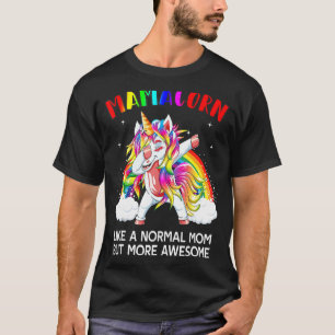 Mamacorn Unicorn Funnyu2019s Womens Costume Mum Mo T-Shirt