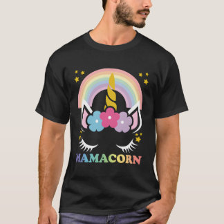 Mamacorn Unicorn Mama Cute Unicorn Mum Mamacorn Un T-Shirt