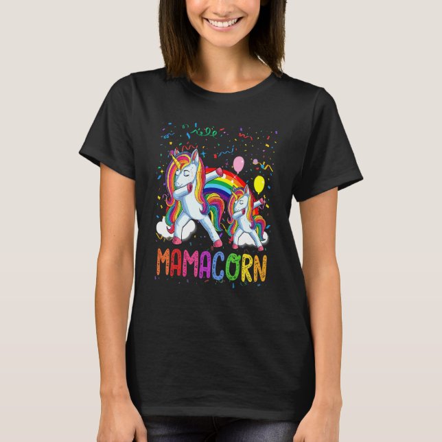 Mamacorn Unicorn Mum Baby  Mother's Day Women Kids T-Shirt (Front)
