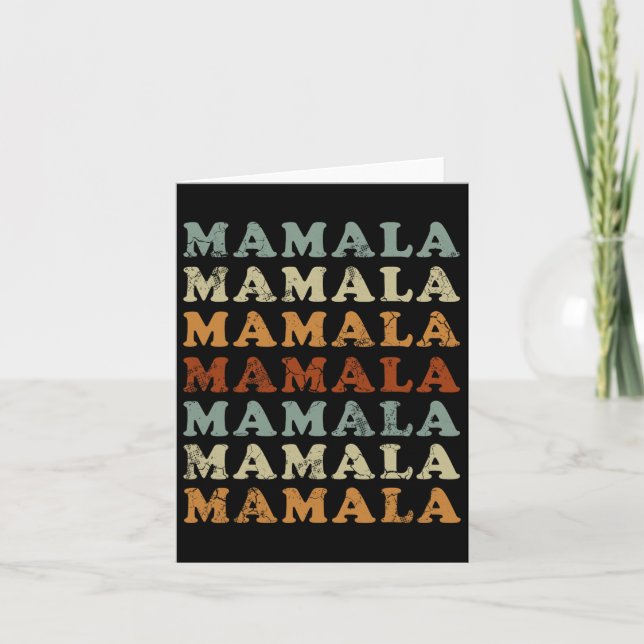 Mamala Kamala Harris &#';24 Democrat  Card (Front)