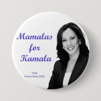 Mamalas for Kamala 7.5 Cm Round Badge