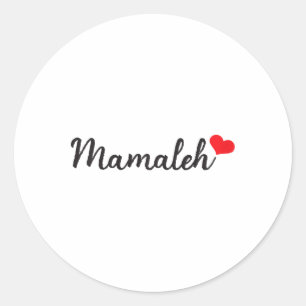 Mamaleh For Jewish Mum Hanukkah Mother's Day Chris Classic Round Sticker