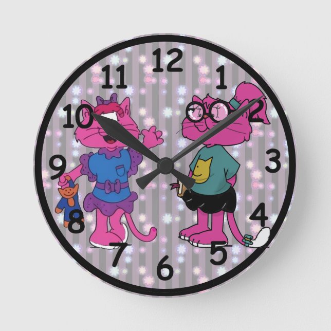 Mamamacanz Round Clock (Front)