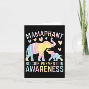 Mamaphant Suicide Prevention Awareness Mama Elepha Card