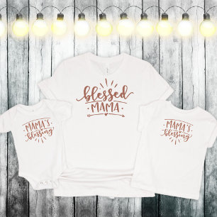 Mama's Blessing, Mummy and Me Customisable Colour Toddler T-Shirt