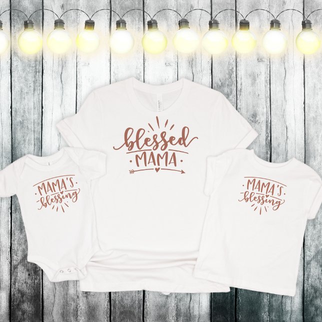 Mama's Blessing, Mummy and Me Customisable Colours Baby Bodysuit (Creator Uploaded)