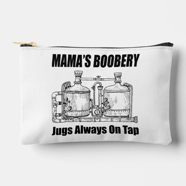 Mama's Boobery Jugs Always On Tap Accessory Pouch (Front)