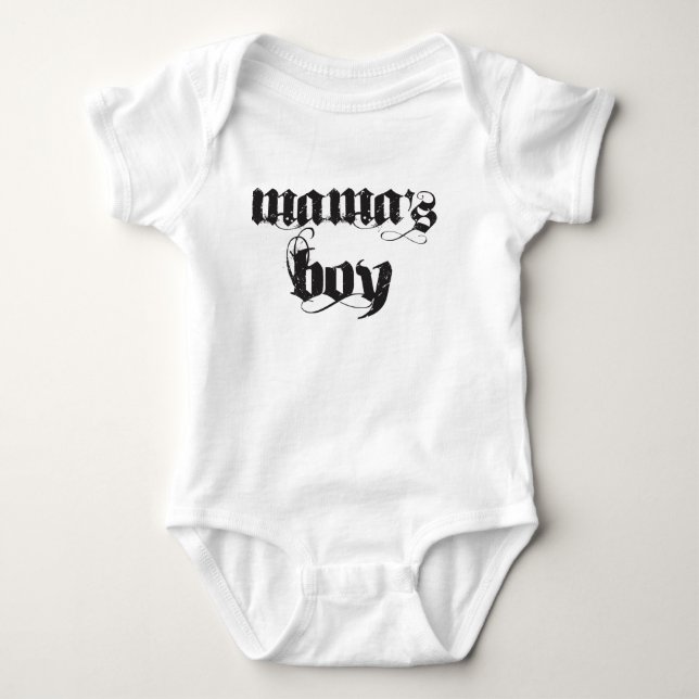 Mama's boy baby bodysuit (Front)