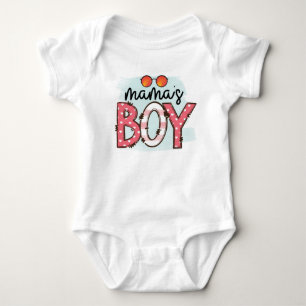 Mamas Boy Baby Bodysuit