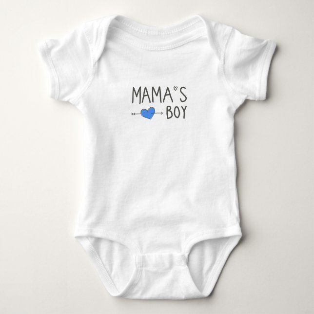 mama's boy baby bodysuit (Front)