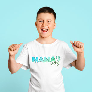 Mama's Boy matching green colour Boy's T-Shirt