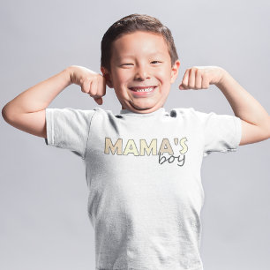 Mama's Boy matching pink color Boy's T-Shirt