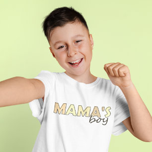 Mama's Boy matching yellow colour Boy's T-Shirt