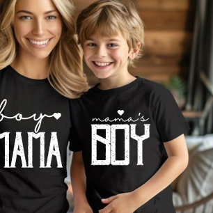 Mama's boy Mum Son Matching Tri-Blend Shirt