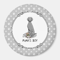 Mama's Boy Weimaraner (grey 1) toys dog mum Cute