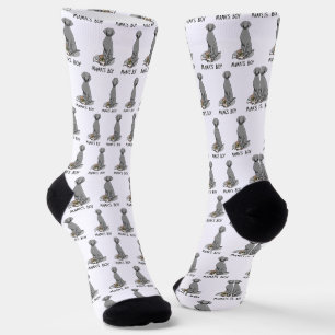 Mama's Boy Weimaraner (grey 1) toys dog mum Cute Socks
