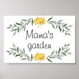 Mama's garden Poster