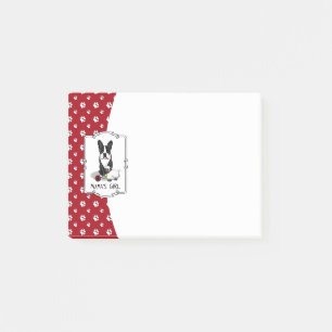 Mama's Girl #2 Boston Terrier (black) - Cute Dog Post-it Notes