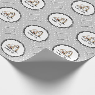 Mama's Girl Shih Tzu (tan white) Dog Mum Cute Wrapping Paper
