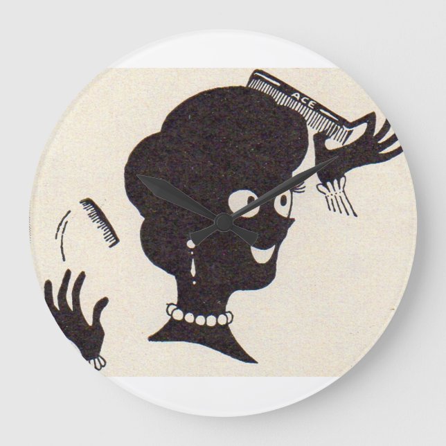 Mama's got a brand-new comb large clock (Front)