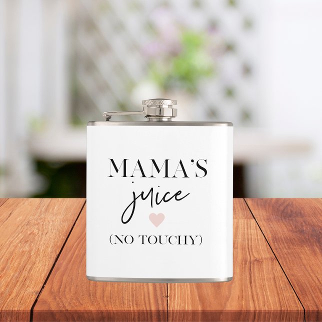 Mama's Juice Funny Quote | Best Mama Gift  Hip Flask (Creator Uploaded)