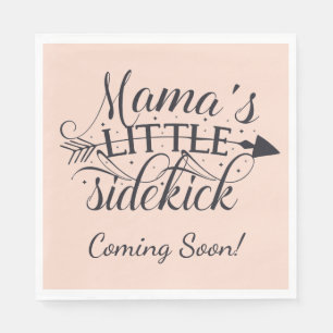 Mamas Little Sidekick Baby Shower  Napkins