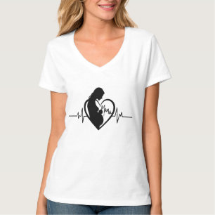 Mama's Love: A Heartbeat That Lasts Forever T-Shirt