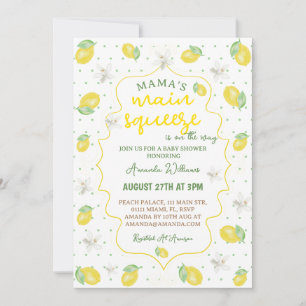Mama's Main Squeeze Baby Shower Invitation