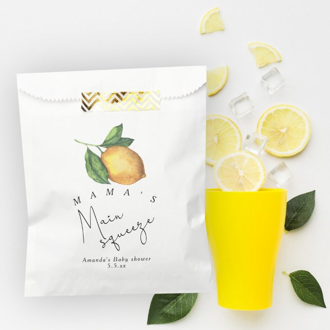 Mama's main squeeze Lemon baby shower Favour Bags (Creator Uploaded)