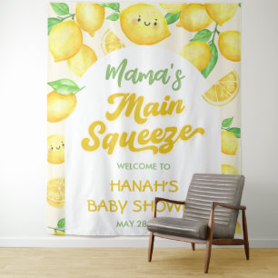 Mama's Main Squeeze Lemon Baby Shower  Tapestry
