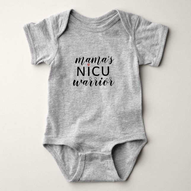 mama's nicu warrior baby bodysuit (Front)