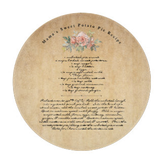 Mama's Recipe Family Heirloom Custom Text Cutting Board