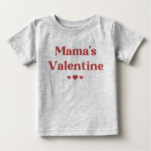 Mama's Valentine Cute Valentine's Day Baby T-Shirt