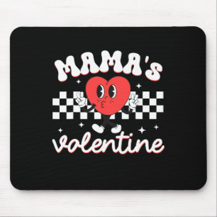 Mama's Valentine Heart Funny Valentines Day Boys K Mouse Mat