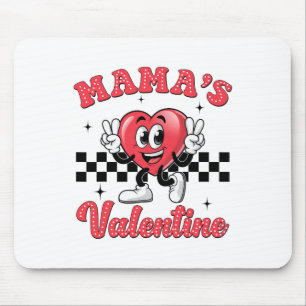 Mama's Valentine Heart Funny Valentines Day Boys K Mouse Mat