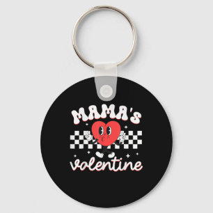 Mamas Valentine Heart Funny Valentines Day Boys Key Ring