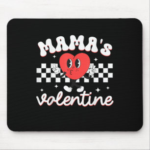 Mamas Valentine Heart Funny Valentines Day Boys Mouse Mat