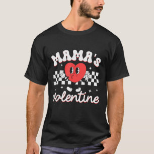Mamas Valentine Heart Funny Valentines Day Boys T-Shirt