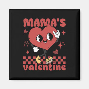 Mama's Valentine Retro Valentines Day For Toddler Magnet