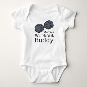 Mama's Workout Buddy Baby Bodysuit