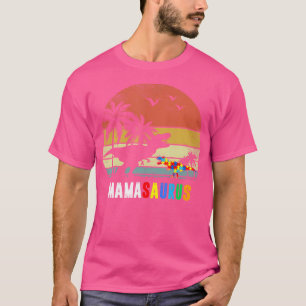 Mamasaurus Autism Awareness Mum Mama Dinosaur T Re T-Shirt