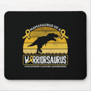 Mamasaurus Childhood Cancer Awareness Mum of a War Mouse Mat