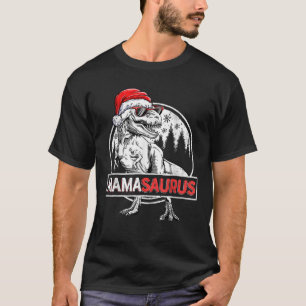 Mamasaurus Dinosaur Christmas Pyjamas T rex Famil T-Shirt