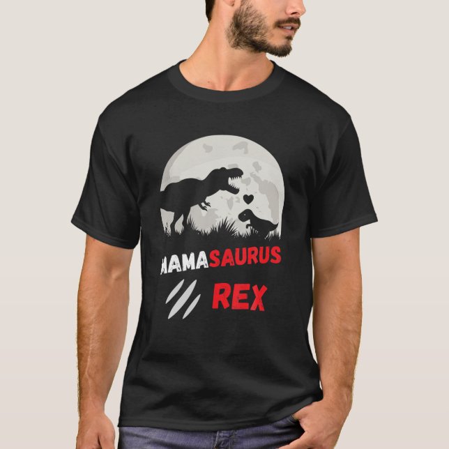 Mamasaurus Dinosaur - Funny Mama Saurus Rex Dino L T-Shirt (Front)