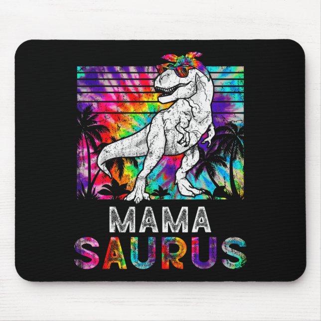 Mamasaurus Dinosaur Mama Saurus Family Matching Ti Mouse Mat (Front)