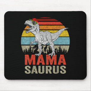 Mamasaurus Dinosaur Mama Saurus T Rex Funny Family Mouse Mat