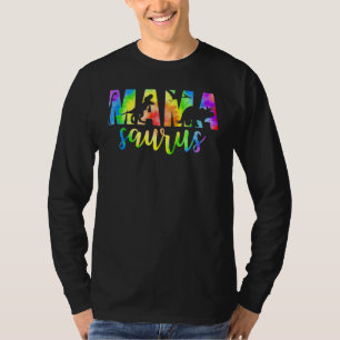 Mamasaurus Dinosaur Rex Tie Dye Mummy Mother's Day T-Shirt