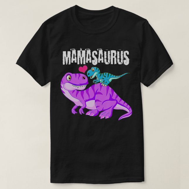 Mamasaurus Dinosaur t  Rex Mother Day for Mum Gift T-Shirt (Design Front)