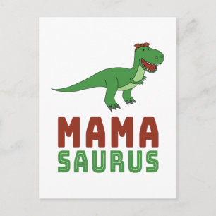 Mamasaurus Dinosaur Tyrannosaurus Rex Mothers Day  Postcard