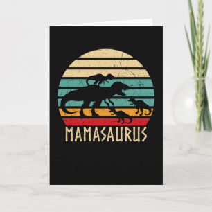 Mamasaurus Funny Mothers Day Dinosaur Mom Card